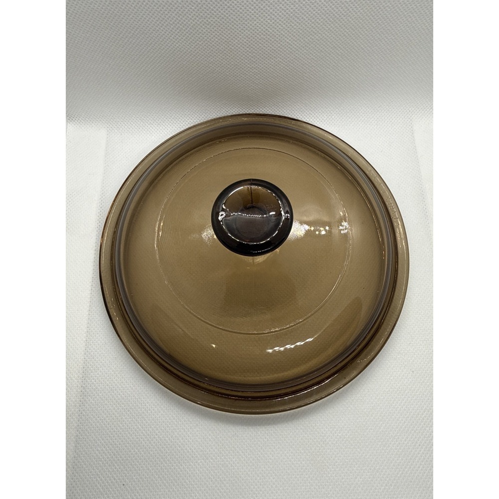 Corning Ware Pyrex Vision Cookware V-1-C Amber smoked Lid Only Replacement